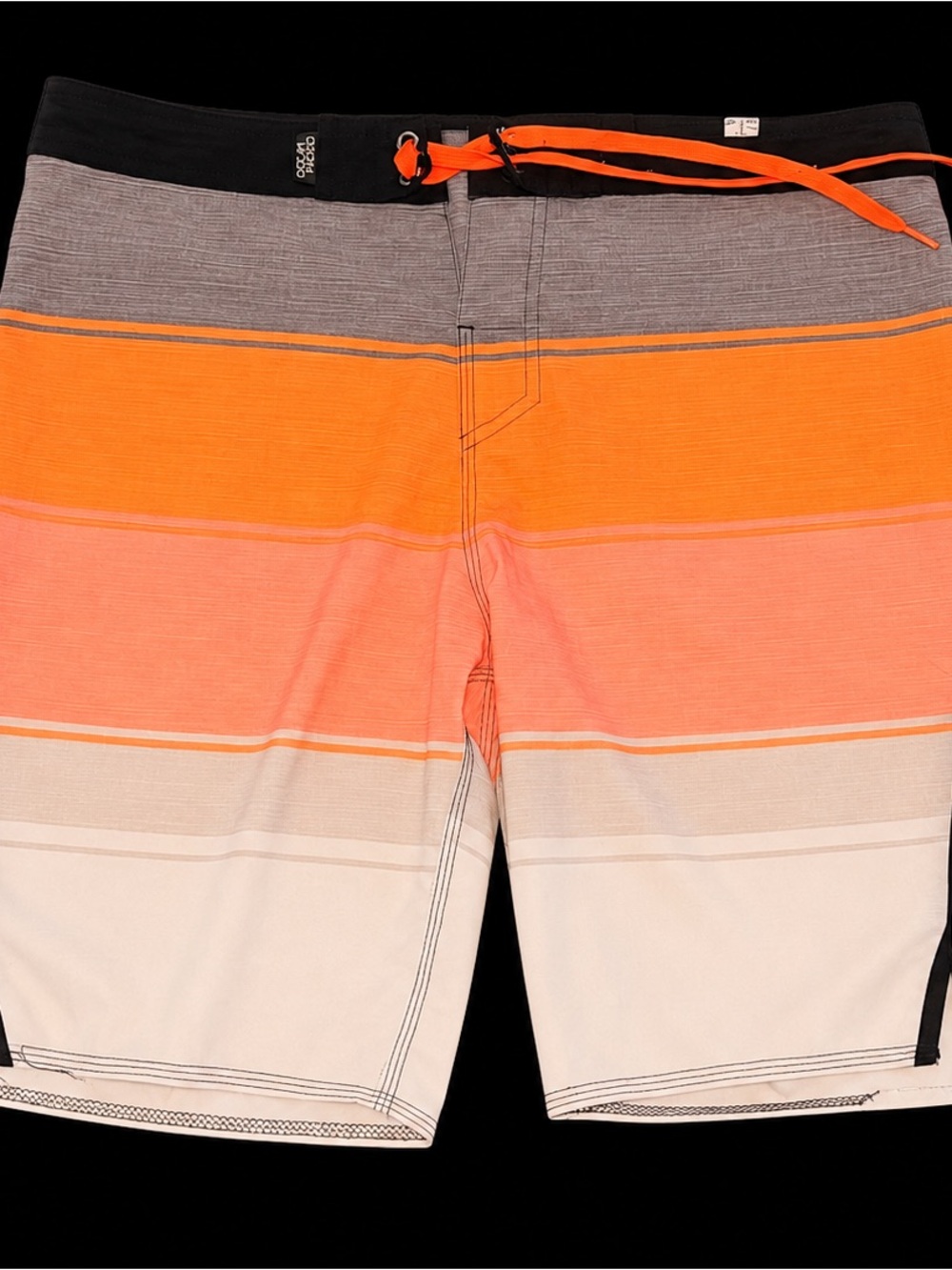 Ocean Pacific OP Men’s Size 32 Orange Coral Striped AquaDry Board Shorts